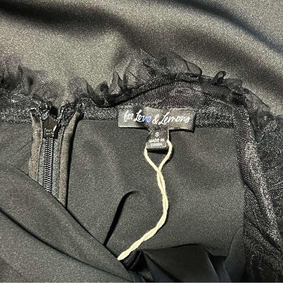 For Love and Lemons Val Black Maxi Dress NWOT - Picture 13 of 16